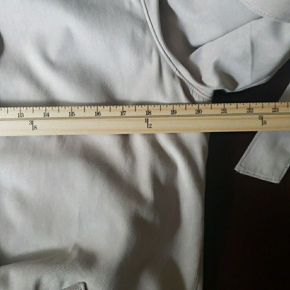 Appleseed Jacket Size Medium Coat Full Zipper Beige Cream Classic Timeless - Picture 9 of 11
